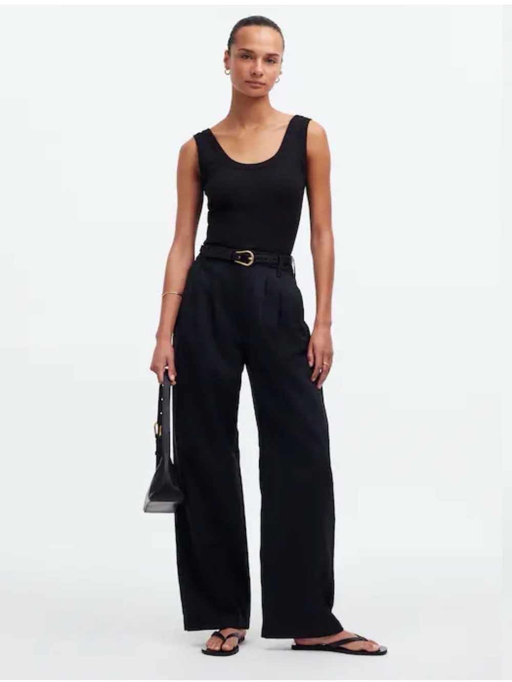 Madewell Harlow super wide leg trouser